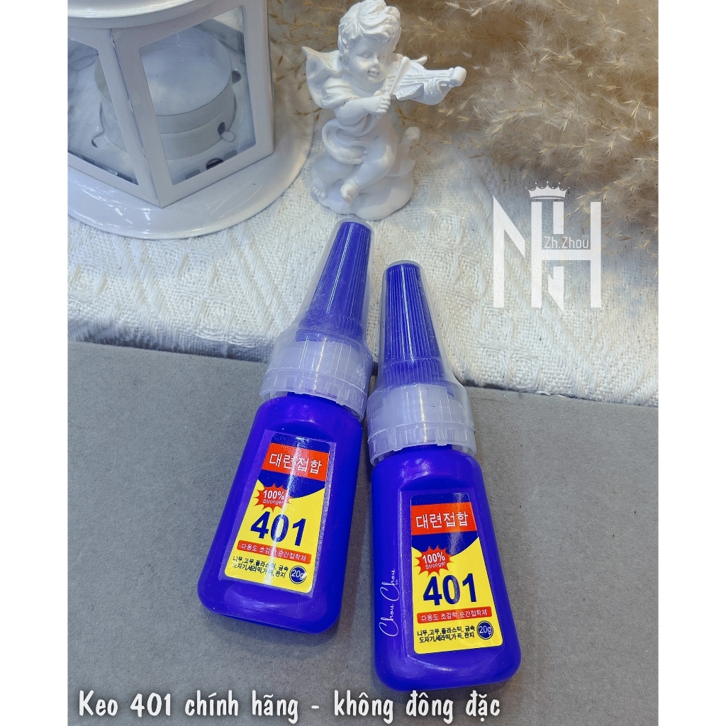Keo 401 dán móng up, keo 401 Cao cấp chuyên gắn móng, K bị khô, đông cứng