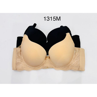 Áo ngực Jossi 315M trơn phối ren, mút mỏng, cúp nguyên