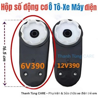 Hộp số 6v - 12v kèm động cơ rs390 cho ô tô - xe máy điện trẻ em