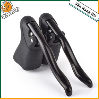 [Ship Nhanh] Cặp Tay phanh sừng - Tay Thắng Gù Hợp Kim Nhôm cho Xe Đạp Road màu Đen【YouMiShop 