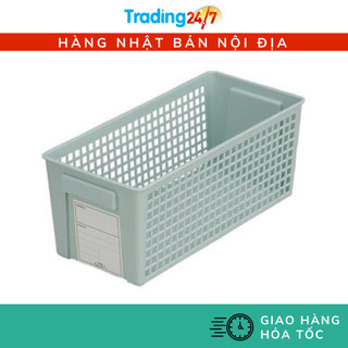 [Hỏa tốc HCM] Giỏ đựng đồ đa năng Inomata dáng dài màu xanh nội địa Nhật Bản