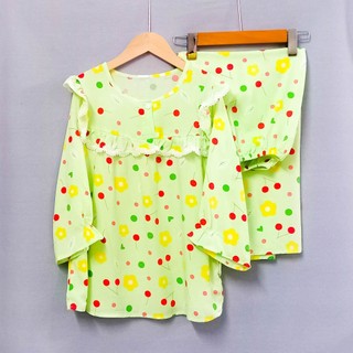 [28-33kg] Đồ bộ tole dài tay quần dài bé gái size M 28-33kg