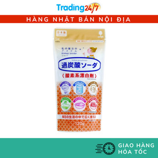 [Hỏa tốc HCM] Bột Baking soda loại tẩy mạnh tẩy vết bẩn ố vàng đa năng 120g nội địa Nhật Bản