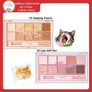 Bảng Phấn Mắt Clio Pro Eye Palette 10 ô kèm cọ màu lì nhũ xinh, bám màu siêu tốt - Bebeau