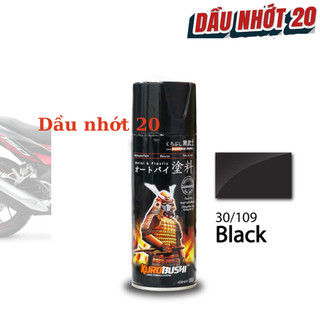 Sơn xịt samurai màu đen bóng - 109