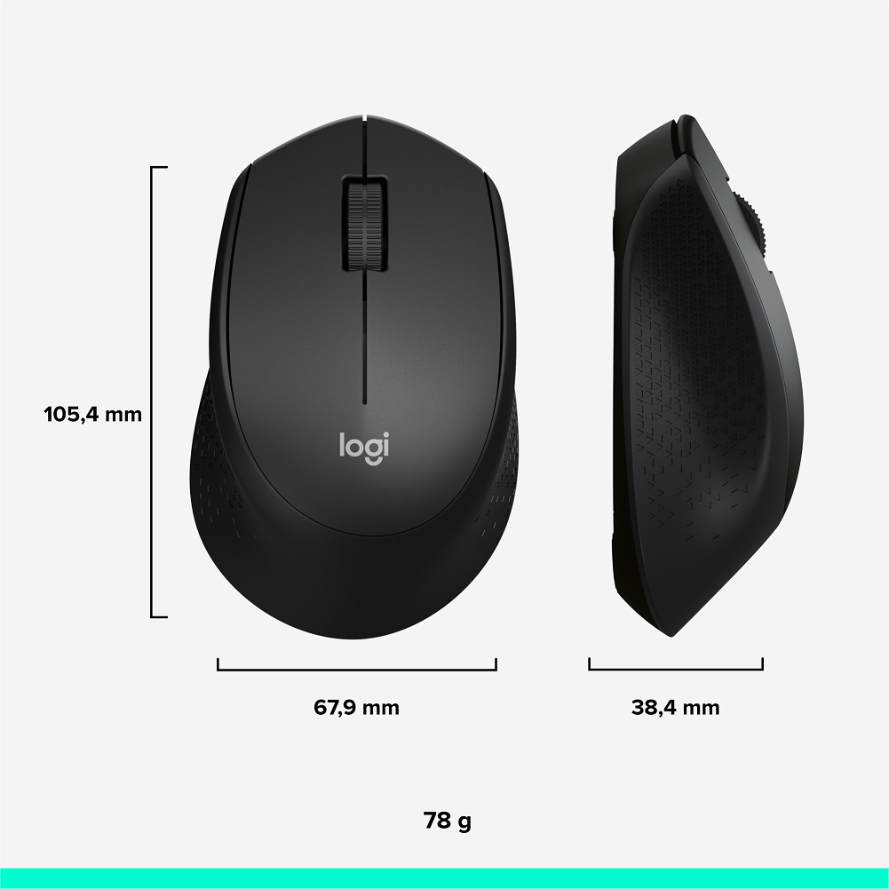 Chuột không dây Logitech M330 Silent Plus - Giảm ồn, USB, thuận tay phải, PC/ Laptop | BigBuy360 - bigbuy360.vn