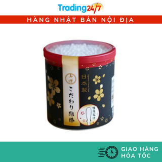 [Hỏa tốc HCM] Bông ngoáy tai cao cấp cho người lớn Sanyo hộp 180 tăm dạng tròn, không gây đau rát Nhật Bản
