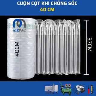 [40cm] Cuộn 100m cột khí, bọc khí chống sốc, bao bì, Airpac đóng gói, bọc hàng dễ vỡ size 40cm