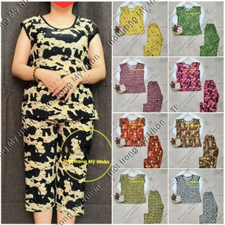 Đồ bộ thun lạnh thái loại 1 mát lạnh nhiều họa tiết
