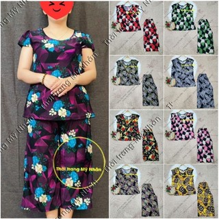 Đồ bộ mặc nhà thun lạnh thái lửng đẹp