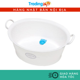  Chậu nhựa tròn rửa chân tay giặt quần áo đa năng Inomata Wash Tub 12 lít Nội địa Nhật Bản 