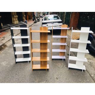 Kệ Sách Gỗ 5 Tầng Lắp Ghép Tiện Dụng