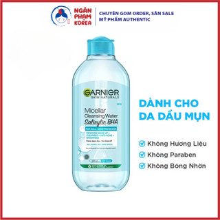 Nước tẩy trang Garnier Micellar Cleansing Water Salicylic BHA 125ml