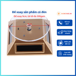 Đế xoay trưng bày sản phẩm năng lượng mặt trời V3 - có đèn