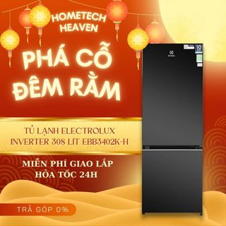 ☑️ ebb3402k-h - tủ lạnh electrolux inverter 308 lít ebb3402k-h - hàng chính hãng