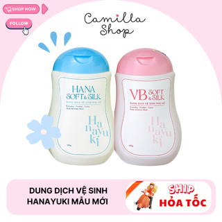 Dung dịch vệ sinh phụ nữ Hanayuki Hana Soft Silk mẫu mới