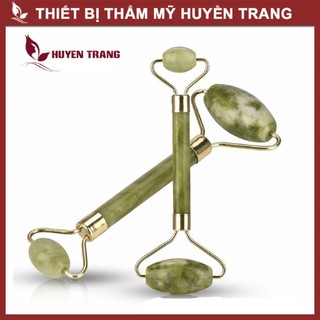 Cây Lăn Mặt Đá, Thanh Lăn Massage Guasha Mặt 2 Đầu Bằng Đá, Đá Massage Thon Mũi Dùng Trong Spa Đông Y Huyền Trang