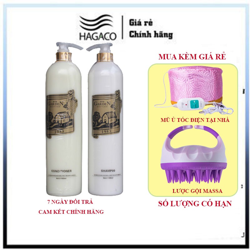 Dầu gội cặp chính hãng GADEN 1100ML.Phục hồi hư tổn chống trẻ ngọn và giảm gãy rụng