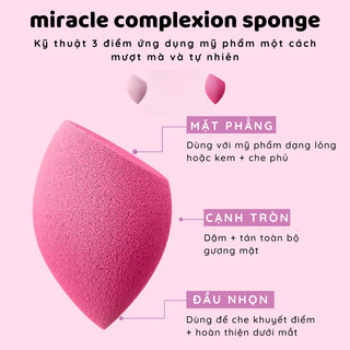 Set 2 Mút Lớn Và 2 Mút Mini RT Real Techniques Miracle Complexion Sponges