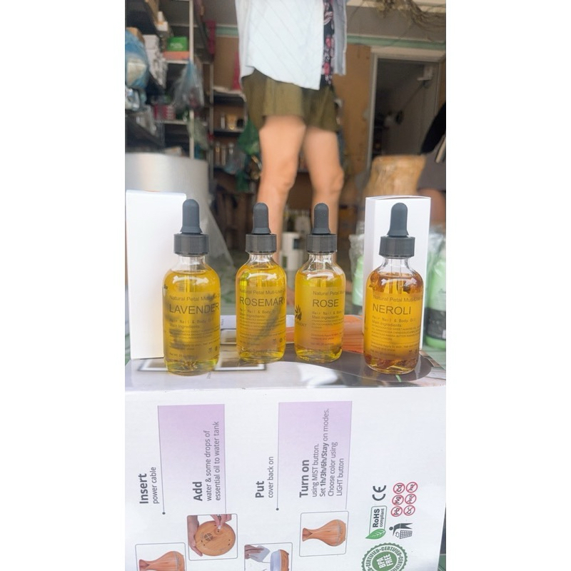 Tinh dầu massage mặt các mùi 60ml