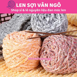 Len Nhung đũa màu chấm phẩy (cuộn 90gr)