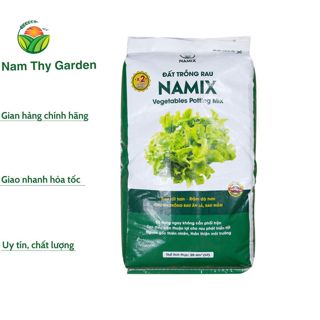  Đất trồng rau Namix bao 20dm3 khoảng 12kg đã phối trộn đầy đủ dưỡng chất chuyên dùng trồng rau ăn lá 