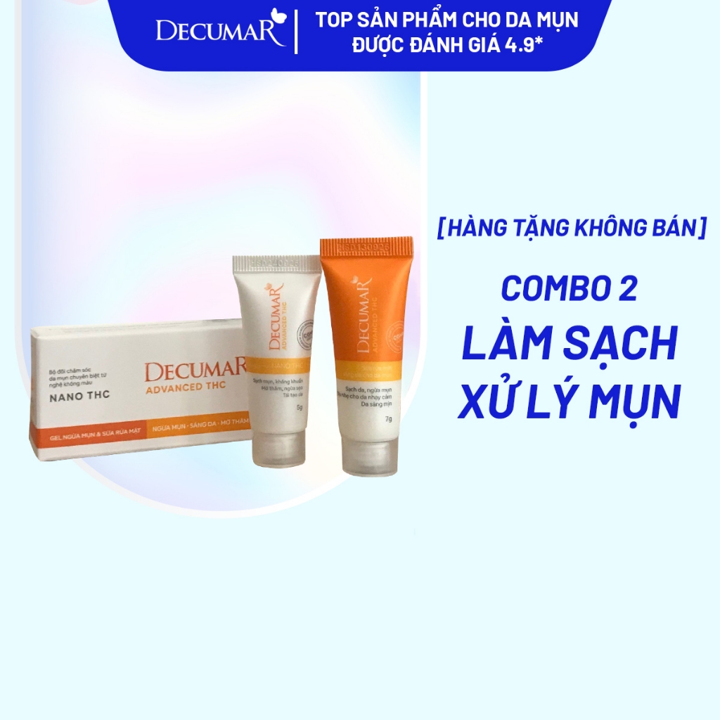 [HÀNG TẶNG KHÔNG BÁN] Bộ đôi làm sạch, ngừa mụn Decumar THC - HN0574