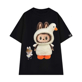 Áo Thun Local Brand Nam Nữ LABUBU, Áo Thun Unisex Form Rộng Họa Tiết Labubu Vịt Chất Cotton Cổ Tròn - OV508