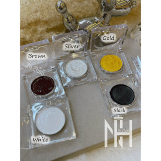 Màu nước vẽ vân đá nail hũ vuông dẹt , màu nước nén vẽ loang , màu nước trắng