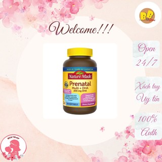 Vitamin Tổng Hợp Cho Mẹ Bầu Nature Made Prenatal Folic Acid + DHA - VINAQUICK