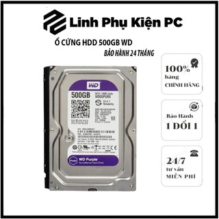 Ổ cứng HDD 500GB Western Tím | Bảo Hành 24 Tháng