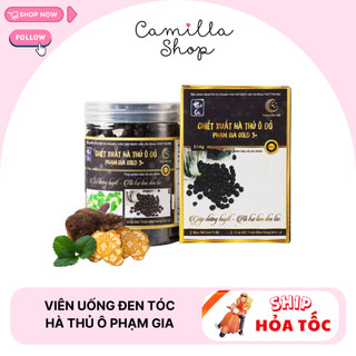 Viên uống đen tóc đẹp da chiết xuất hà thủ ô đỏ Phạm Gia Gold 3+ 554gr