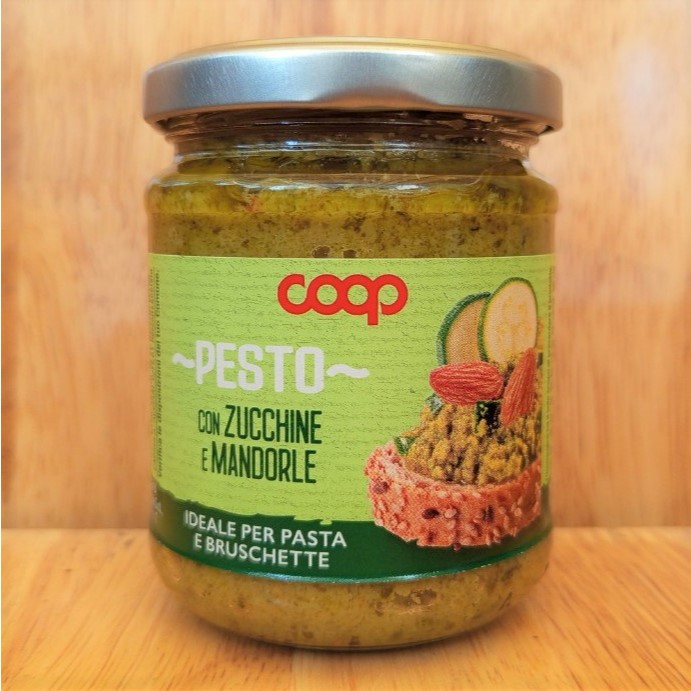 COOP << Lọ Zucchine 180g >> SỐT PESTO BÍ NGÒI VÀ HẠNH NHÂN Ý Pesto with Courgettes And Almonds