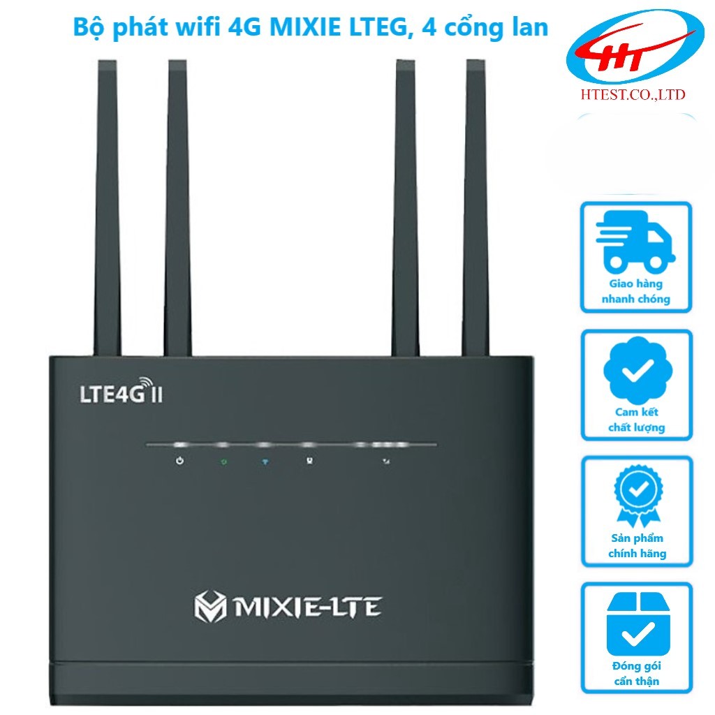 Bộ phát wifi 4G MIXIE LTEG, 4 cổng lan