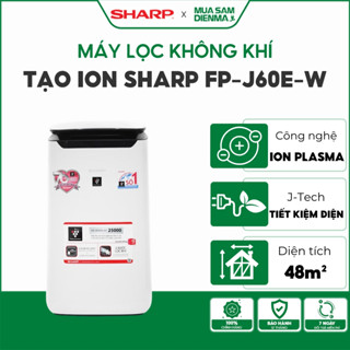 Máy lọc không khí Sharp FP-J60E-W | Lọc không khí J60E cho phòng 48m2 | Hàng Thái Lan