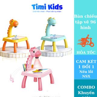 [MẪU MỚI 96 HÌNH + PIN ] Máy chiếu đa năng, bàn vẽ thông minh có máy chiếu ảnh kèm nhạc cho bé tập tô tập vẽ HOT 2024