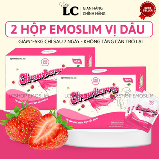 Emoslim emodetox giảm cân nước uống trái cây vị dâu thơm ngon/giam can cap toc/thuoc giam can/ giam mo bung