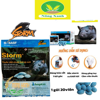 (gói 20 viên) Thuốc diệt chuột Storm - Thuốc chuột Storm