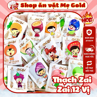 Kẹo thạch Zai Zai Đức Hạnh vị trái cây, Zaizai 12 vị gói ngắn