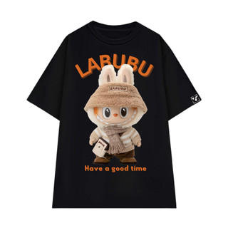 Áo Thun Nam Nữ LABUBU Form Rộng, Áo Thun Local Brand Cổ Tròn Oversize Chất Cotton - OV507