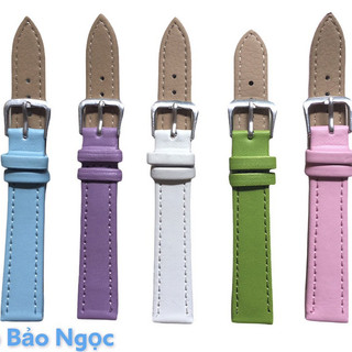 GIÁ ĐỘC NHẤT Dây da đồng hồ các màu size 10 12 14 16 18 20 (DM)