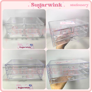 ♡ Tủ decor - tủ nhựa mica trong suốt, tủ trang trí bàn học/tủ đựng mỹ phẩm, tủ đồ nail - hộp mica Sugarwink