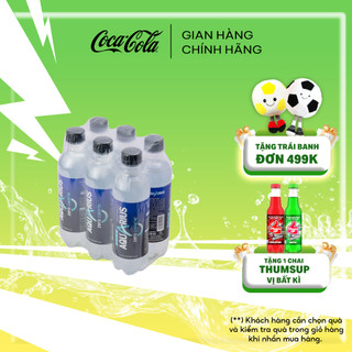 Lốc 6 Chai Nước Uống Điện Giải Bù Khoáng Thể Thao Aquarius 390ml/Chai Coca-Cola Official Store