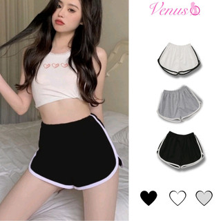Quần đùi sọc viền XINHQUEEN quần short ngắn thể thao mặc nhà tập gym mặc ngủ chất thun mềm mát