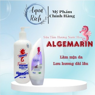 [MẪU MỚI 2022] SỮA TẮM CÁ NGỰA ĐỨC ALGEMARIN PERFUME 600ML [CHAI VÒI - CHAI NHỌN]