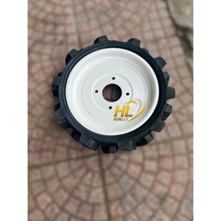 máy cày Lốp 400-8 lốp đặc + lá Zăng TQ phụ tùng máy cày phụ tùng nhà nông hùng lỳ
