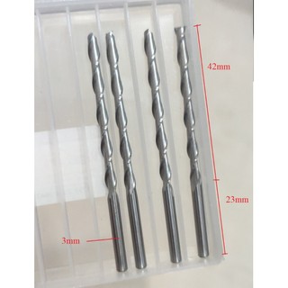Dao cạnh kép loại dài cán 3.17mm x dài 42mm weitol 2LX3