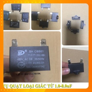 Tụ Quạt Dàn Nóng Điều Hòa Loại Zắc (Từ 1UF Đến 8UF)