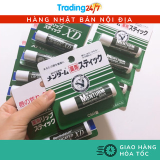 [Hỏa tốc HCM] Son dưỡng môi Omi Menturm chống môi khô nứt nẻ nội địa Nhật Bản