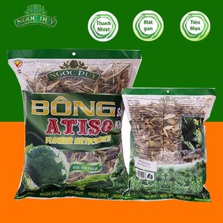 Bông Atiso Sấy Khô Ngọc Duy Đà Lạt Loại 1 hỗ trợ thanh nhiệt, giải độc, giải rượu, mát gan, đẹp da, tiêu mụn, dễ ngủ